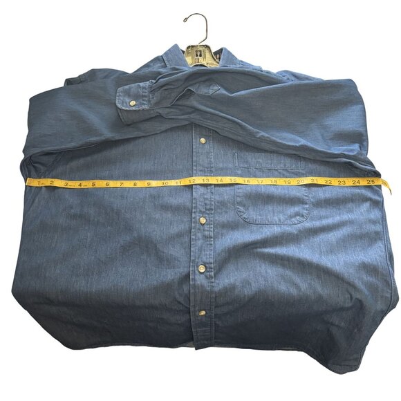 Burberry London Blue Button-Up Shirt With Iconic Nova Check Collar & Cuffs - Picture 15 of 15